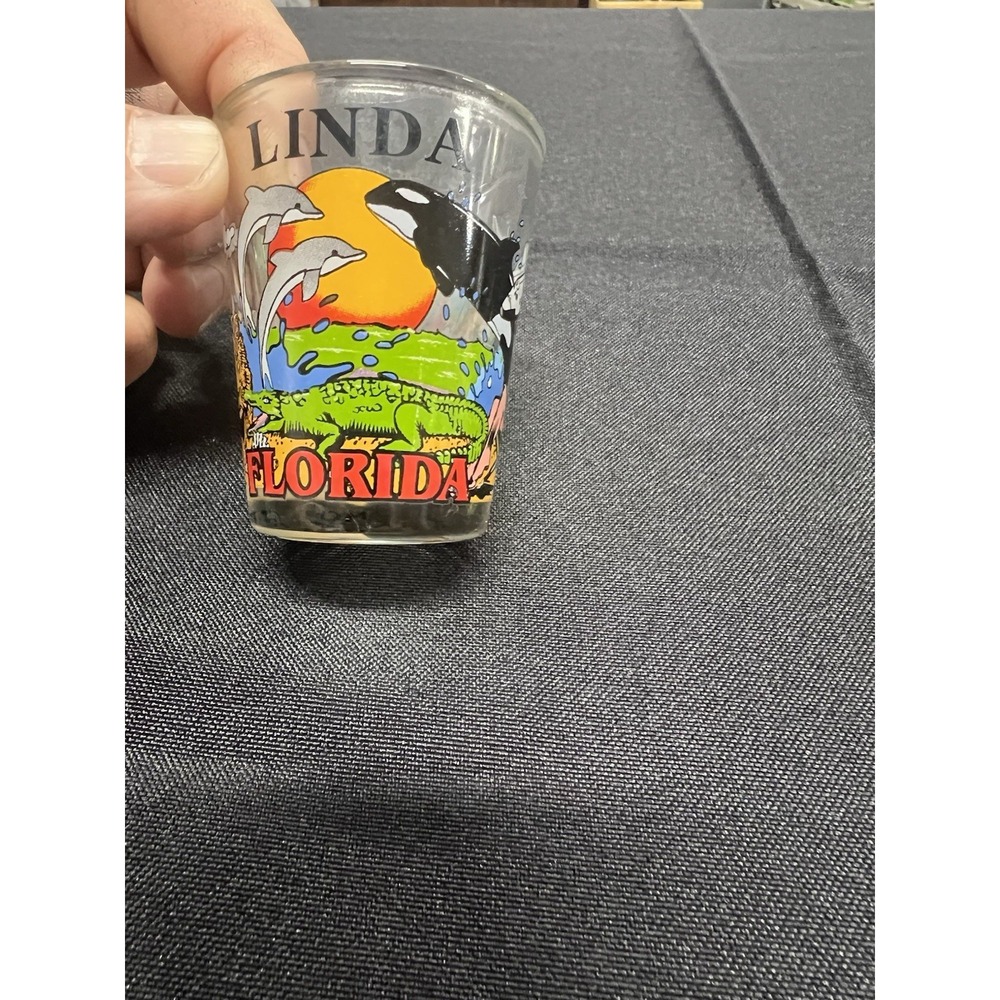 Vintage Linda Florida Souvenir Shot Glass